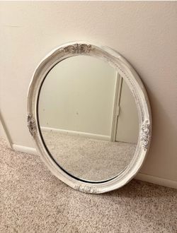 White Vintage antique mirrors