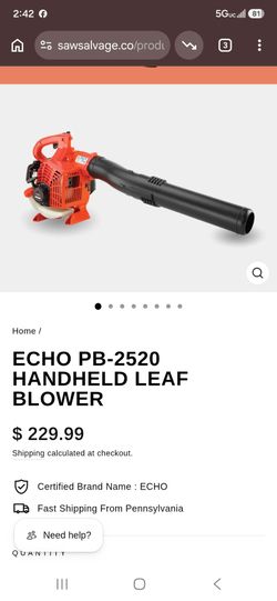Echo blower,  (gas) pb- 2520 brand new, firm on price