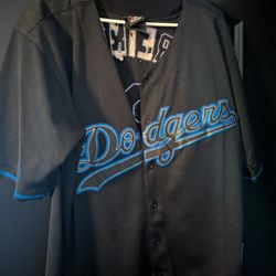 Black And Blue Dodgers Jersey 