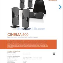 JBL Cinema 500 Complete Set Brand New