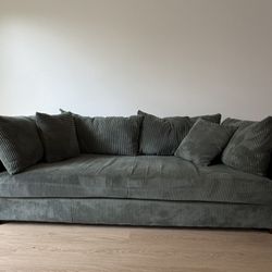 Corduroy Couch Sage Green