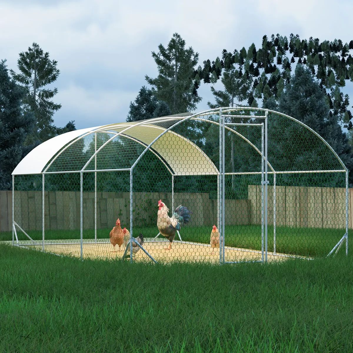 6x3x2 m large chicken coop