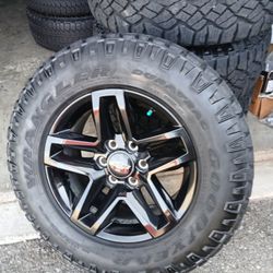 2023 OEM ORIGINAL TAKEOFFS CHEVY SILVERADO TRAIL BOSS 18 INCH TIRES GOODYEAR WRANGLER DURATRAC 95 % $ 1399 