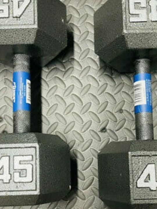 Dumbbells 45s Brand New