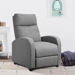 🎉 BRAND NEW JUMMICO Fabric Rëcliner Chäir Adjüstable Höme Theäter Seâting Sïngle Rëcliner Söfa with Thïck Sêat Cüshion and Bäckrest Mödern Living Roö