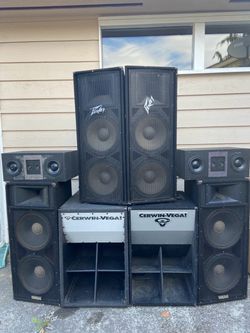 Massive PA Sound System - Peavey Mains, Cerwin-Vega Subs & Yamaha Speakers