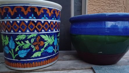 Ceramics garden pots