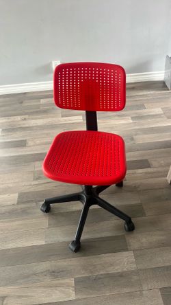 Red desk chair