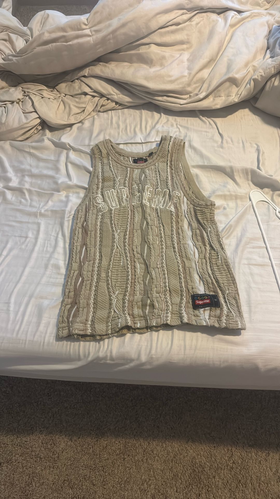 SUPREME X COOGI TAN JERSEY