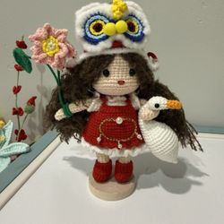 🧶Handmade with love: Cute Crochet  New Year's Goose Girl
