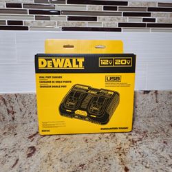 DEWALT 12V to 20V MAX Lithium-Ion Dual Port Jobsite Charging Station with (2) USB Ports DCB102