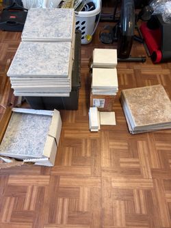 Ceramic Floor Tile Lot Mixed Styles