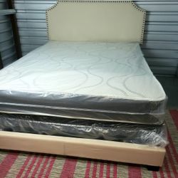NEW QUEEN-SIZE MATTRESS AND BOX SPRING