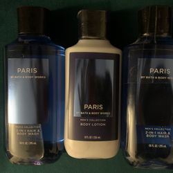 Bath And Body Works Paris For Men Body Lotion Body Wash Set
