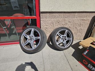 23 C8 CORVETTE WHEELS AND RUN FLAT TIRES