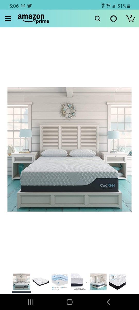 Classic Brands Cool Gel Chill Memory Foam 14 Inch Mattress