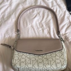 Light pink and Light Beige Calvin Klein HandBag