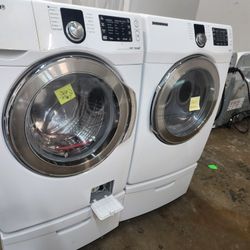 ✔️💯SAMSUNG SET STEAM WASHER AND Gas DRYER 