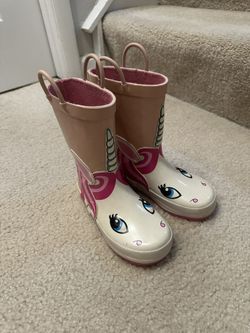 Kids Unicorn Rain Boots – Size 11