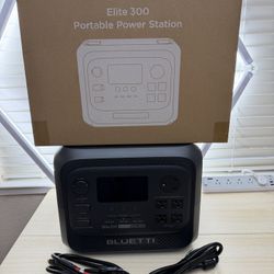 Brand New BLUETTI Elite 300 Portable Power Station, 3014Wh LiFePO4 Battery Backup for Home Power Outage, 2400W Solar Generator (4800W Surge) SKU480-S1