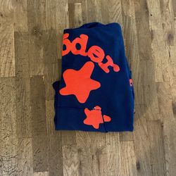 Spider Hoodie Navy Blue 