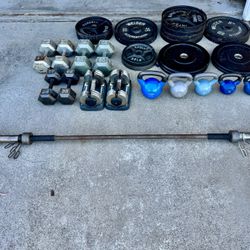 Weights And Workout Bench