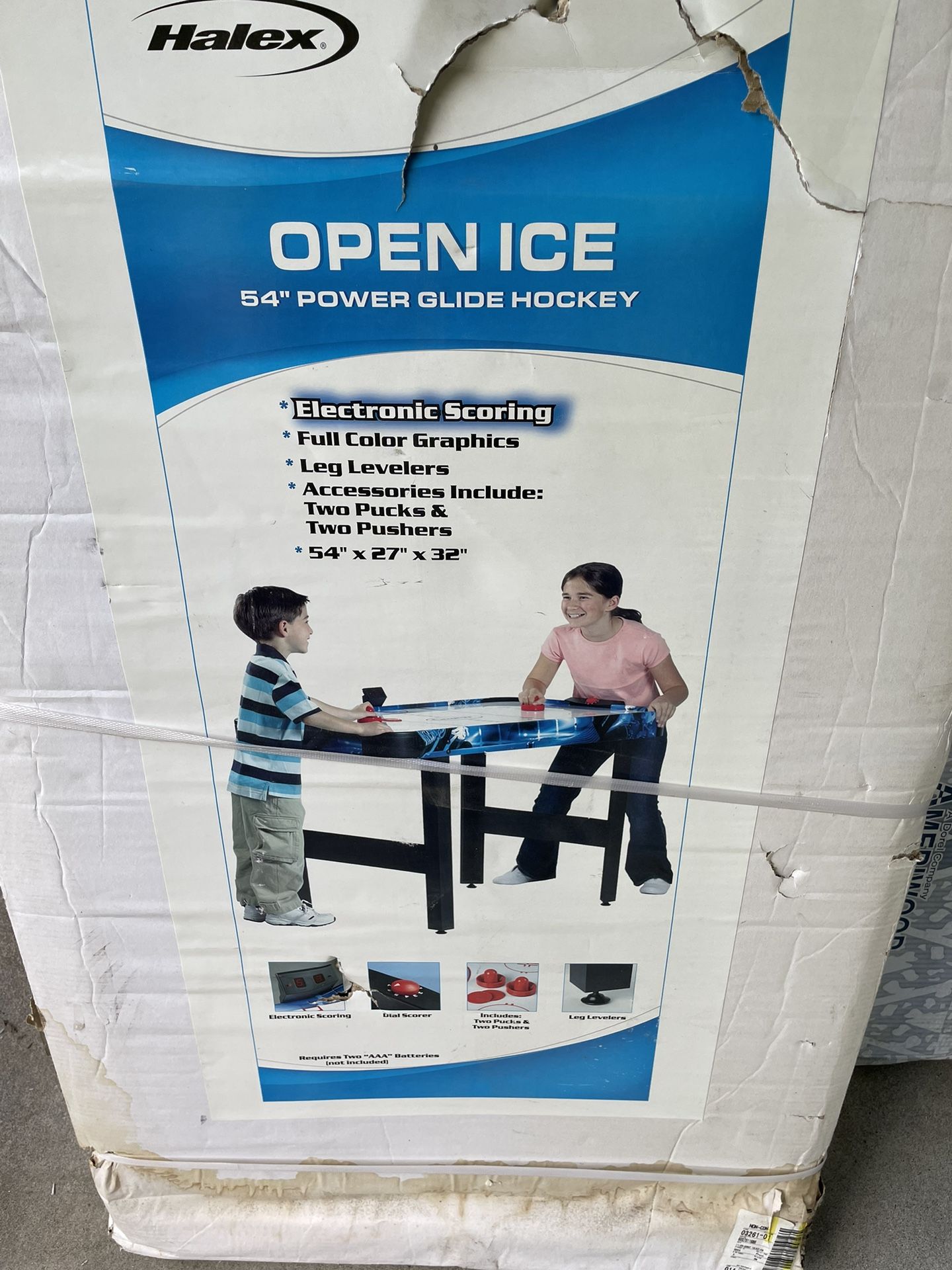 Brand New Haley Open Ice Power Glide Air Hockey Game 54”