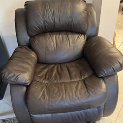 Reclining Chair, Stradford Company, Brown Leather