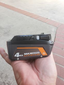 Ridgid 18v battery max output 4ah
