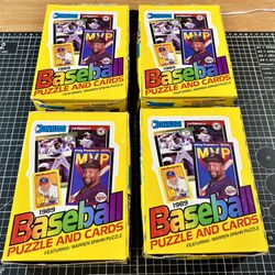 1989 Donruss Baseball Card Wax Boxes 