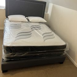 New Mattresses, Boxprings & Metal Frame. All Sizes Available Low Prices Excellent Quality. Twin At $99. Hablamos Espanol.