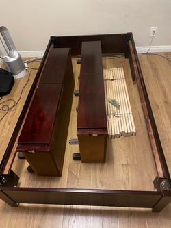 Twin bed frame with storage