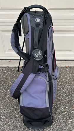 Ogio Cirrus Black / Grey 14 Way Divider - 10 Pockets Lightweight Golf Club Stand Bag 85% New
