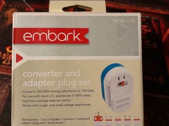 Embark Converter And Adapter International Travel Set