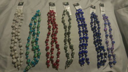 Crackle ball bead strands