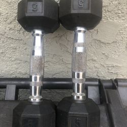 Pair Of 5 Pound Dumbbells 