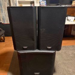 QSC K12 Pair and QSC KW181 Subwoofer