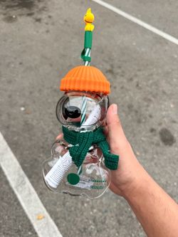 Snoopy Starbucks Glass Cup