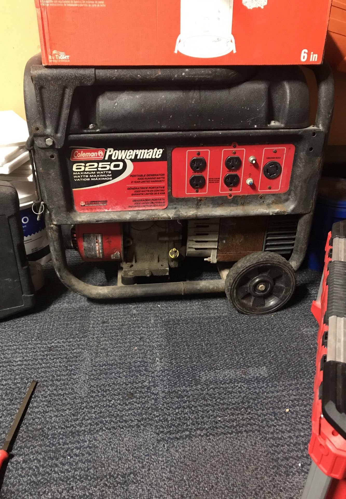 Coleman PowerMate 6250 Watt Generator for Sale in Hazelwood, MO OfferUp