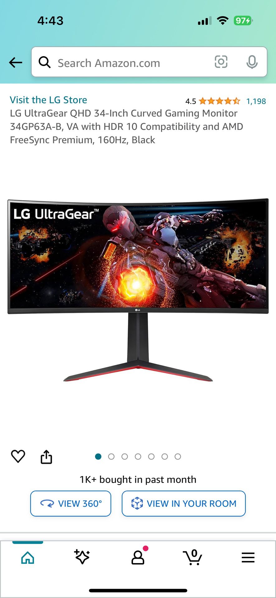 LG UltraGear Ultrawide monitor