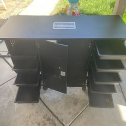 Nail Desk With Vent For Dust Collector