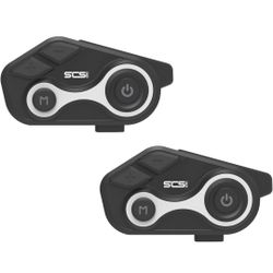 ☆ Motorcycle Bluetooth Intercom 1000m 2 Riders Motorbike Helmet Communication System Headset Universal Wireless Interphone (Waterproof/Handsfree/Stere