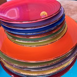 Color Plates/bowl Set  (6 Each) 