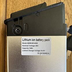 48V 14mAh Battery For Folding EBike