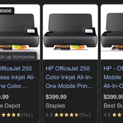HP Office Jet 250 Wireless Printer/Scanner