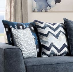 Blue Sectional Sofa – Excellent Condition- OBO