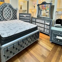 Cameo Queen 5pcs Bedroom Set - Same Day Delivery🚚
