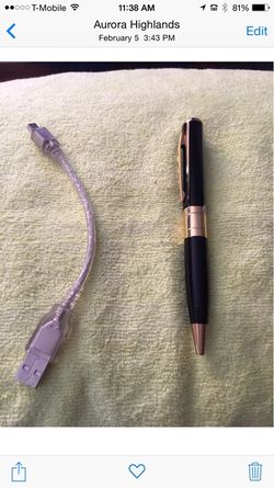 Camera Video/Photo hidden security Pen