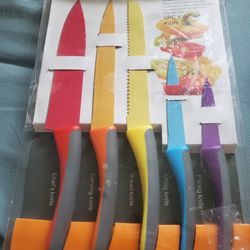 5 Piece Kitchen Knife Set New In Box