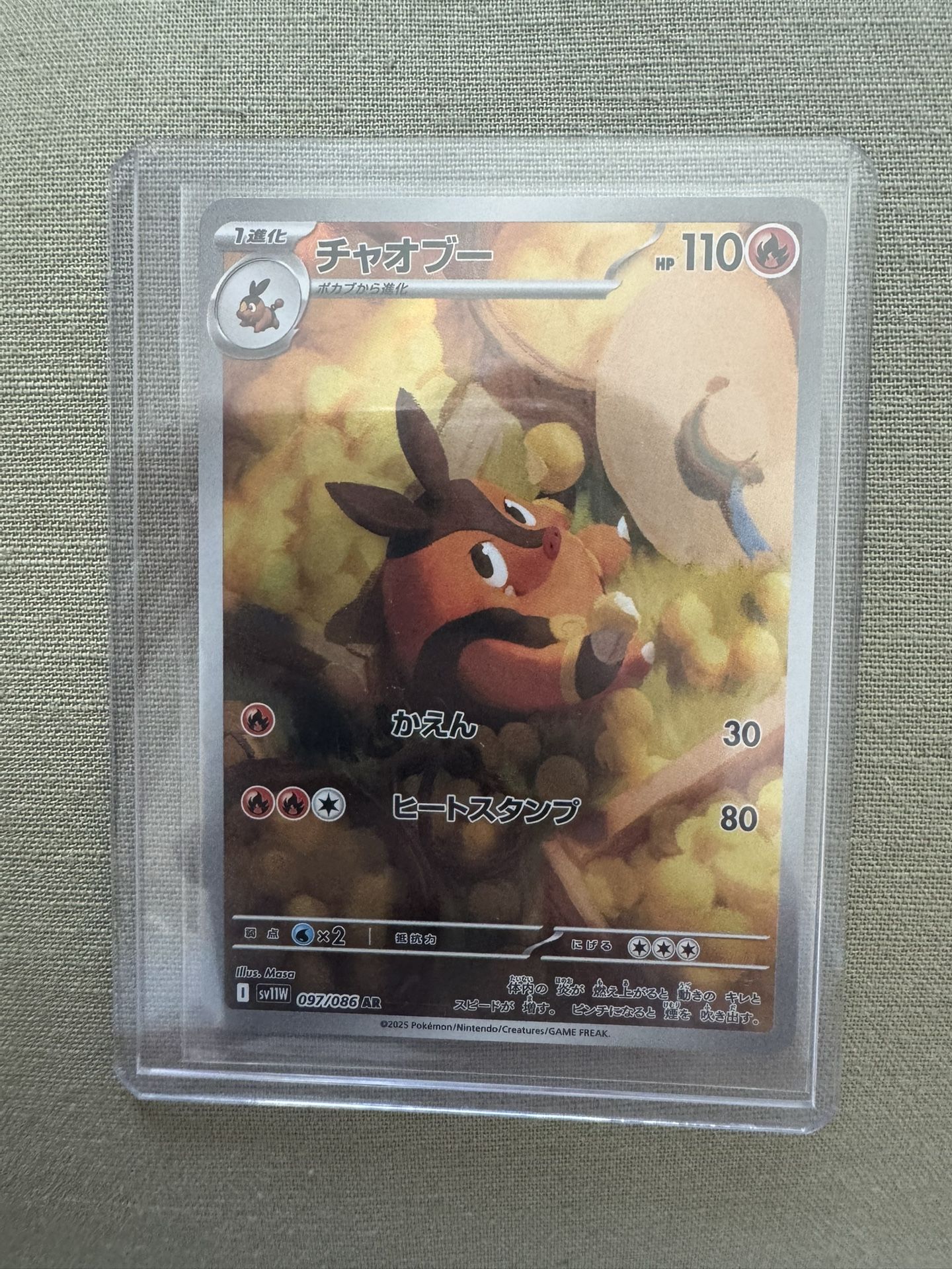 Flare Pignite #97 Pokemon Japanese White Flare